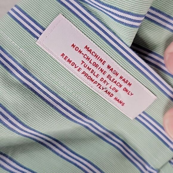 Brooks Brothers 15-33 The Original Polo Shirt Traditional Fit Non-Iron All Cotto - Picture 9 of 10